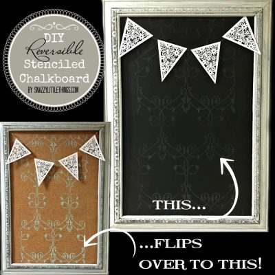 Tween Room Reversible Chalkboard| by SnazzyLittleThings.com